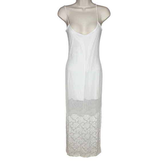 Vintage Just In Time Elegant White Lace Maxi Dress USA Women’s Size Small - Picture 1 of 12